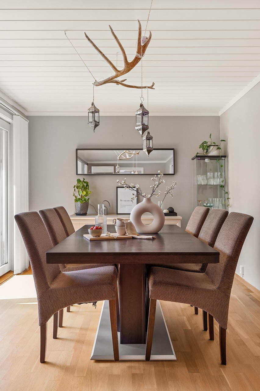 dining area, apartment, interior design, modern, luxury, decor, design, real estate